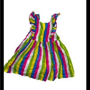* Multicolor Striped Zunie Girl Infant Cotton Dress 18 Months Summer
